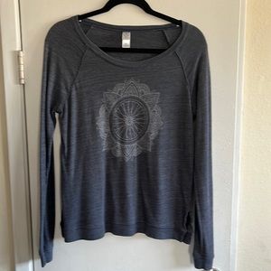 Fat Tire long sleeve dark blue T- shirt. Size M.